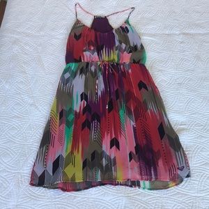 Colorful chiffon dress